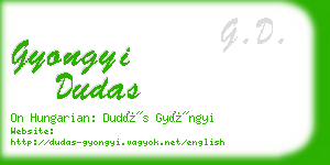 gyongyi dudas business card